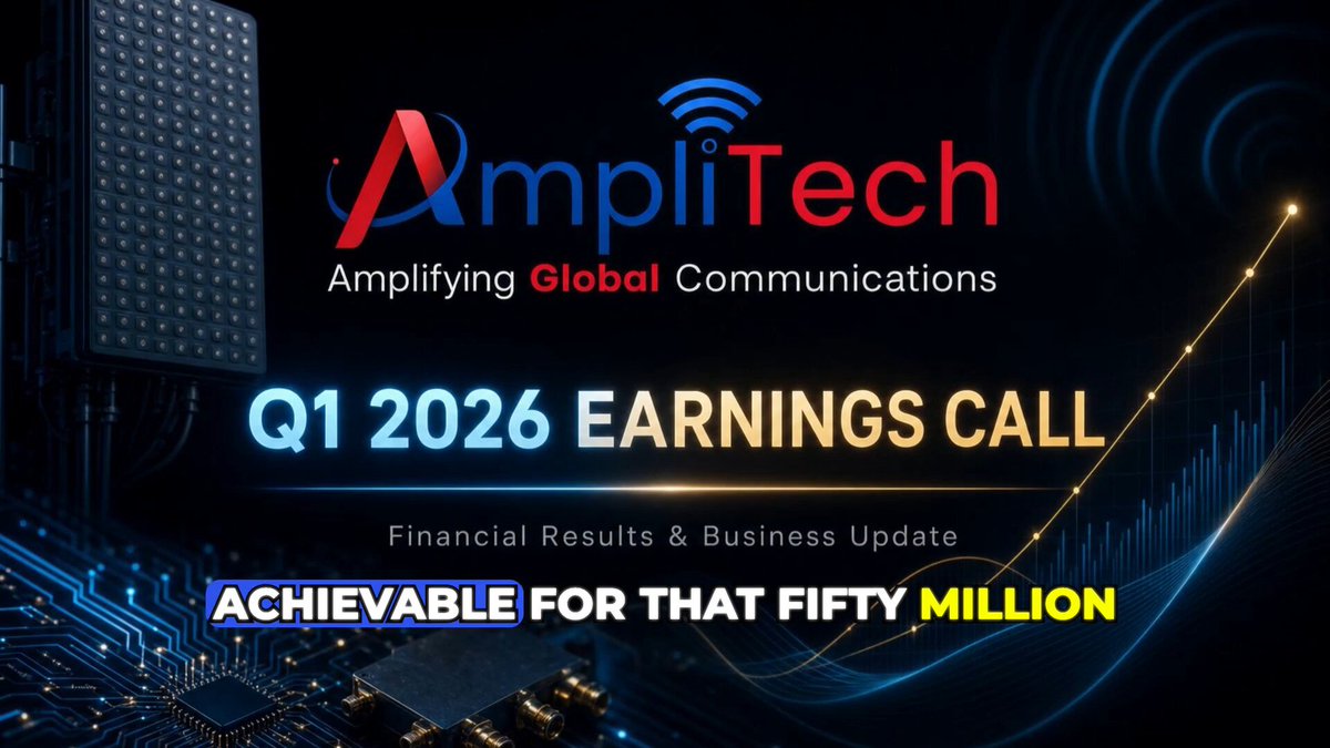 The main focus of the image is a banner featuring an infographic, which says "I see a lot of people still have doubts..." This suggests that some people may be uncertain about the content or message of the banner. The infographics on the poster show a comparison between AMPG and $AXTI technology companies' stock prices as they rise in real time. There's also text that reads, "Achievable for that fifty million", implying that the stocks have achieved significant growth in value.