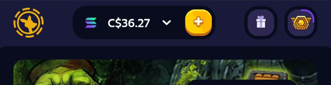 A dark purple navigation bar from the Roobet website displays a balance of C$36.27 alongside deposit, gift, and VIP icons, representing the user's available funds for wagering. The image directly supports the post's question by showing the modest starting bankroll the user is hoping to grow on the platform.