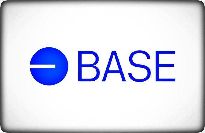The blue and white Base (cryptocurrency) logo displayed on a white background.