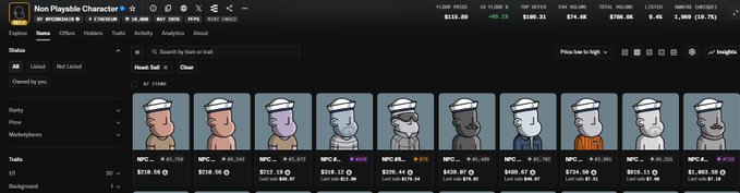 ?"This is a picture of a group of men wearing hats". It seems that there are 12 different types of hats displayed, each with unique colors and styles. The image may be related to a post on Facebook that contains a collection or list of items, as indicated by its wording (believe in something @npconchain at $115 gud tek next ath soon?).