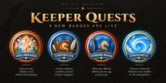 Four rowing shells lined up vertically under the title 'KEEPER QUESTS' with a blurred, mirrored background.