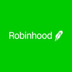 The image displays the Robinhood logo on a green background, featuring the company name "Robinhood" in white text alongside a white feather icon. This logo corresponds to the post discussing Robinhood Chain's uninterrupted operation and block production despite a brief delay in batch posting to Ethereum.
