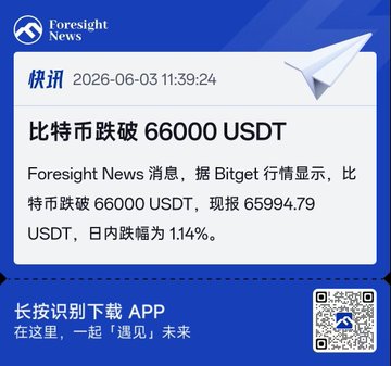 The image features a blue sign with white text, which appears to be an advertisement for Foresight News. The sign displays information about a foreign currency exchange service called USDT (Us dollar times) that offers foresight news updates. The text on the sign is in Chinese and includes details such as the current exchange rate between US dollars and Chinese yuan, the date of the exchange, and the amount of money being exchanged.