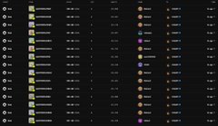 The image displays a grid of NFT listings featuring various small avatar icons (Quotrons) with item names, prices, and rarity indicators in a dark-themed interface. The post welcomes a new user to the @Quotrons404 community and recommends picking up some of the rare collectibles shown in the marketplace view.