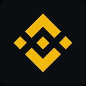 The image features a black square with a yellow diamond shape at its center, which is the main focus of the image. Below the diamond logo, there's text that reads "BNB or $SOL", indicating that this could be related to Bitcoin or another cryptocurrency. The positioning and size of the diamond logo in relation to the text suggest it might be an advertisement or promotional material for a cryptocurrency-related business or project.
