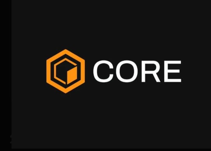 The 'CORE' logo, featuring an orange hexagonal icon next to the word 'CORE' in white text on a dark background.
