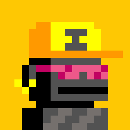A pixel art character wearing a yellow and orange cap with an "I" logo, paired with pink pixelated sunglasses and dark clothing, set against a vibrant yellow background. The retro-style design complements the post's announcement of "Shielded #1139," a Zcash-powered Genesis NFT piece, blending nostalgic pixel aesthetics with themes of digital privacy and the upcoming free mint.
