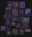 A dark collage of multiple small images showing what appears to be concert or performance scenes.