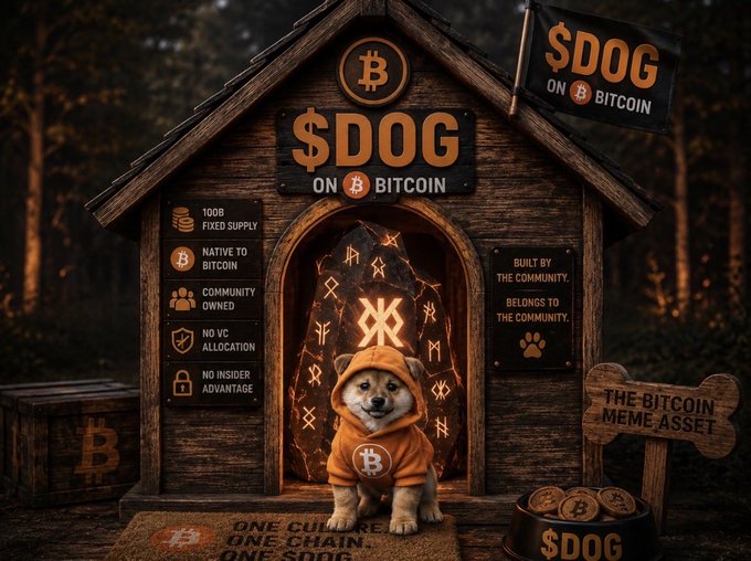 The image features a wooden dog house with a sign that says "S$DOG ON BITCOIN" above it, indicating that the owner of the dog has invested in Bitcoin. The dog is wearing an orange hoodie and standing next to a sign for Bitcoin. There are also two signs on the wall behind the dog: one reading "Guess where I am In the freaking $Dog house I went to watch the soccer and came home drunk.. $DOG Bitcoin life love Peace and Quiet @LeonidasNFT @cryptolution @davidgokhshtein @wallstreetbets". The first sign is related to the dog, while the second one is about Bitcoin.