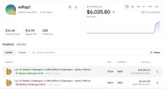 A mobile app interface for Solv Protocol showing a profile page with $4,025.80 balance and Activity history.