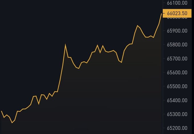 The image shows a graph with Bitcoin prices, which appears to have an upward trend. A yellow line is visible next to the bars representing different Bitcoin values at various times. The graph appears to depict Bitcoin's value against the US dollar, potentially showing its growth or fluctuations in relation to the economy. As the graph represents Bitcoins and the Dollar, it suggests that there might be some connection between these digital currency tokens and the financial markets, with Bitcoin possibly being affected by factors such as supply and demand, market sentiments, or global events impacting economies worldwide.
