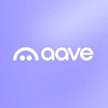 The image displays the Aave logo, featuring a stylized half-circle icon alongside the lowercase text "aave," set against a soft purple gradient background. This branding relates to the accompanying post about Aave Labs CEO Stani Kulechov's remarks on DeFi's future at Token2049 Singapore.