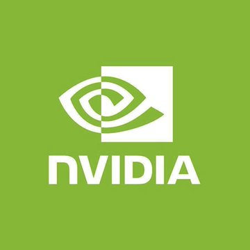 The image shows the NVIDIA logo in white on a green background, with the brand name "NVIDIA" displayed below the iconic eye-shaped emblem. This relates to the accompanying post about Nvidia's potential $14 billion acquisition of Hugging Face.