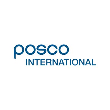 The 'POSCO INTERNATIONAL' company logo displayed in blue text on a white background.
