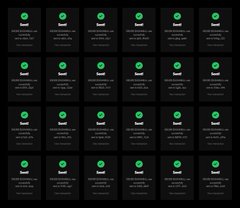 A grid of identical black claim cards for a $SIGMABULL airdrop, each featuring a green $SIGMABULL logo and the text "CLAIM," visually reinforcing the promotional steps to retweet the pinned post and submit a $SOL wallet at sigmabull.xyz for a guaranteed 500,000-token airdrop to the first 1,500 participants.