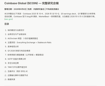 The image features a white background with Chinese text written in both English and Chinese, including information about coinbase global and its partnership with the Coinbase blockchain. The text also includes details about the company's financial performance for the year of 2020, which is listed under the heading "行情如果还坚持“两耳不闻美股事。大方向所认可".