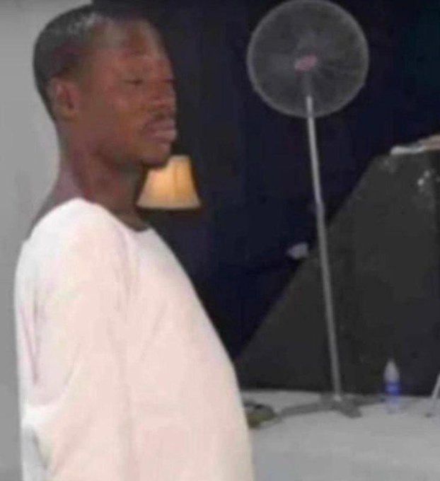 A man in a white shirt stands in front of a standing fan and lamp in what appears to be an indoor studio or event space. The image pairs with the caption about "Sammie" being awake again, possibly depicting him at a casual gathering or behind-the-scenes moment before engaging with weekend plans and payments.