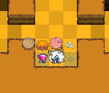 The image features a cartoon character sitting on top of a pile of gold coins, with a sword nearby. The character appears to be in a position that suggests they are ready for battle or an impending attack. The surrounding area includes a large rock formation and a small tree, adding to the overall atmosphere of the scene. The post is titled "Hit Major JP this week @playAxieDOM One jackpot and I'm up in profit after so many runs", indicating that the character has been successful in their endeavors and is now reaping the rewards.