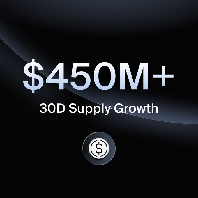 The image features a black background with white text. The phrase "USDtb" appears at the top, followed by "Ethena' s institutional-grade stablecoin". The main content of the image is about a specific coin named "USDtb" in front of a dark background, which may be related to a discussion or review of this particular coin on the platform. This information could help users understand what the post is referring to and possibly engage with other cryptocurrency discussions in the space.