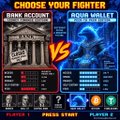 A small promotional graphic titled 'CHOOSE YOUR FIGHTER' displays two game characters: 'STAR SCORCH' on the left and 'AQUA WHELPS' on the right.