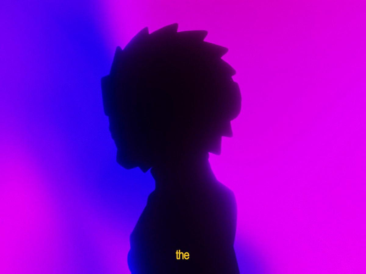 The image features a silhouette of a person's head, standing against a purple background with blue and pink hues. The text "the beautiful part about WOLF" is written below the figure, and "eth never even broke out at all" is also present in the caption.