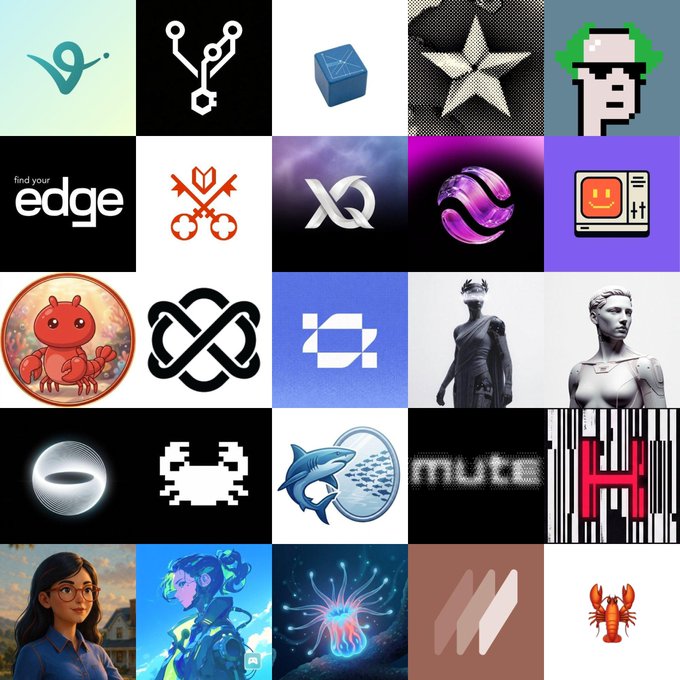 The image features a collection of logos, including those for BaseAI, Edge, VIRTUAL, GITLAWB, Surplus, Autonomous Intelligence, TIBBIR, Game, and more. The logos are arranged in a grid format with each logo occupying its own square within the image. The post is titled "Which AI on Base do you back?" and it asks for the user's opinion on which AI they would choose to back.