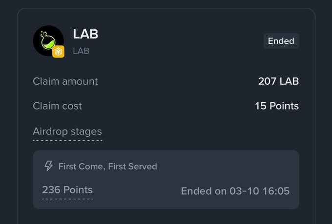 The image features an update summary from Binance Alpha, which states that there are currently "236 points." This is a representation of points accumulated by a user who has been active within the system since 2015. The information displayed includes the first time the user joined, their status as an active member, and the date on which they joined.
