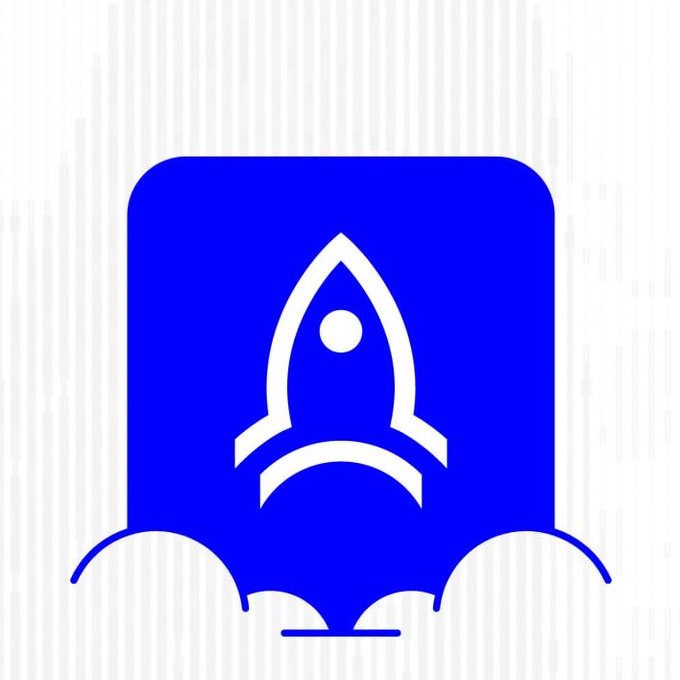 The image features a blue square with a white rocket ship icon inside of it. Below the rocket ship, there's text that reads "Been spending more time exploring @base lately, and the momentum is hard to ignore. What stands out: Fast transactions  Low fees  Strong builder activity  Growing community". The rocket ship symbolizes the fast-paced nature of online transactions or payments, while the text highlights the benefits of using a payment platform like @base.