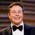 A portrait of Elon Musk smiling, wearing a black tuxedo with a bow tie.