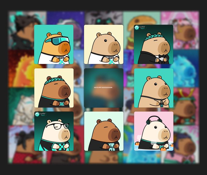A grid of cartoon bear character NFTs with various outfits, accessories, and backgrounds, with one empty slot labeled "EARLY PEP WOOOOOOO".