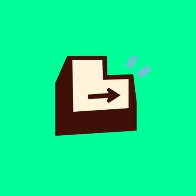 A simple illustration of a brown folder icon with a right-pointing arrow on a green background, symbolizing the wish expressed in the post to "bring back" the KOL token $ANSEM.