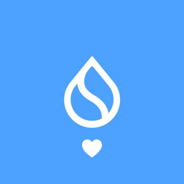 The image features a blue background with a white water droplet symbol, which could represent cleanliness or purity. Below this symbol, there's an illustration of a heart shape, possibly indicating love or care for something. The caption suggests that the project should be all about long-term sustainability and growth, so it is likely related to the SUI (Sustainable Interests Unit) or NEAR (Near Earthly Assets) projects.