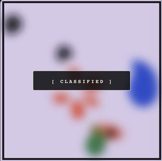 A blurred image with a '[ CLASSIFIED ]' label overlay in the center.