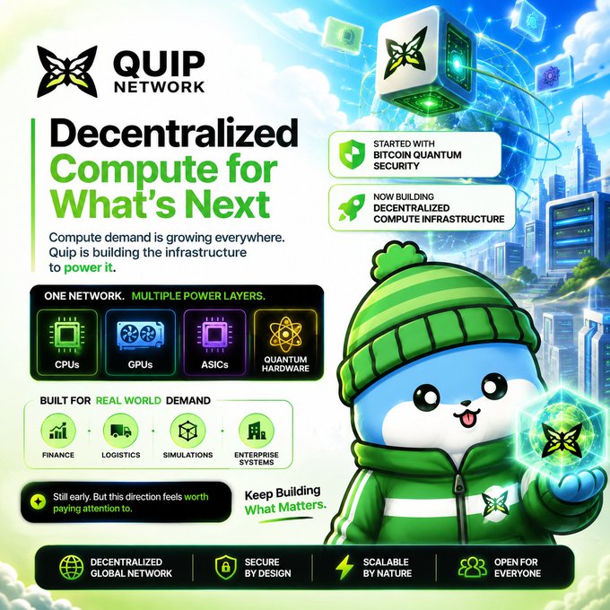 The image features a cartoon character wearing a green jacket, holding a blue cube that has a green face on it. The character appears to be standing against a city skyline backdrop, which includes buildings of various sizes. The text at the bottom of the image reads "Infrastructure plays usually look boring until demand makes them impossible to ignore.".