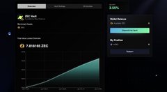 The image displays a computer screen with a screenshot of a web page from the website meteor. It is titled "For every $ZEC holder and Zcash believer" with an accompanying post that explains how one can save $ZEC by using a wallet app called @DewFinance powered by ZCash. The screenshot shows a chart showing how much money someone has saved based on their chosen method of payment, and it highlights the savings achieved through the use of the @DewFinance wallet app. The post is about helping users save $ZEC efficiently, promoting financial literacy with practical tips for managing funds effectively.