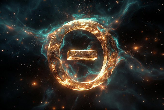 A glowing golden "minus" sign within a metallic ring floats against a cosmic backdrop of teal nebulae and golden sparks, symbolizing the reduction of miner burn in the Bittensor ecosystem.

The minus symbol visually reinforces the post's message about subnets actively decreasing their miner burn, a key dynamic that influences demand within the Bittensor (#TAO) subnet investment landscape.