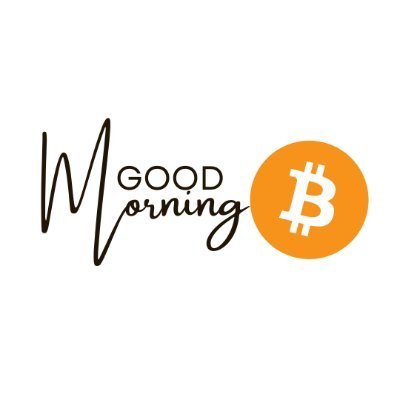 A graphic reading 'GOOD Morning' next to an orange Bitcoin logo.