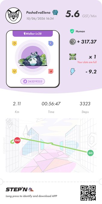The image shows a step-by-step guide for walking, which includes a map of the route and information about the distance covered at each milestone. The caption reads "I am so happy that it's summer! Perfect weather to walk with #STEPN and #STEPNGO". This caption is related to the post because it provides additional context about the image and how it connects to the content being shared on social media platforms, such as Instagram or Facebook.