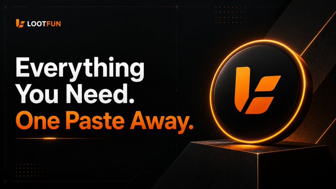 A promotional banner for 'LOOTFUN' features the text 'Everything You Need. One Paste Away.' alongside an orange and black circular logo.