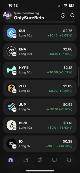 The image shows a phone screen displaying various cryptocurrency symbols, including Bitcoin, Ripple, and others. The text "Only SureBets" can be seen at the top of the image.