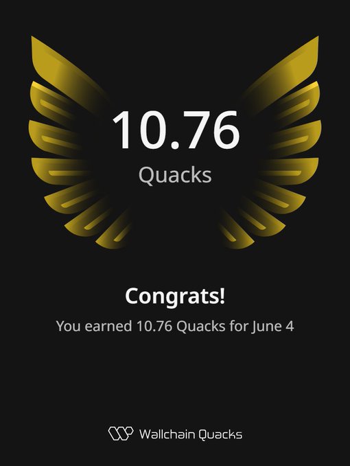 The image features an advertisement poster with a graphic of a gold bird's wings in various shades of yellow, along with text that reads "gQuack! I received 10.76 gQuacks today. This number would mean nothing if I hadn'T been approved for Select campaigns?". The main focus is on the congratulatory message, and it is emphasized to be related to an email about a select campaign or event.