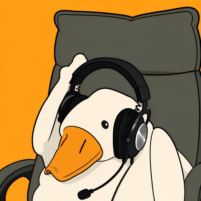 The image features a cartoon duck wearing headphones, sitting comfortably in an office chair with its head resting on its hand. The scene suggests that the duck might be taking a break or relaxing during work hours. The post about memory seems to be related to the idea of focusing on what is important and relevant when there's noise around, as it emphasizes the importance of paying attention to details and discerning between valuable information and distractions.