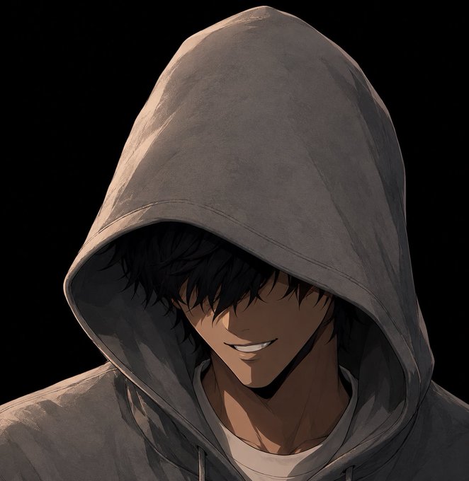 A hooded figure with a mysterious, closed-eye smile emerges from the shadows, visually embodying the themes of privacy and anonymity highlighted in the post about Beldex's commitment to keeping transactions and online activity confidential.