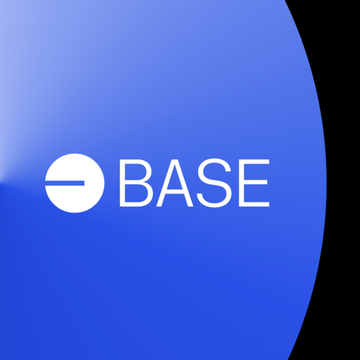 The image displays the Base logo—featuring a white circular emblem with a horizontal line alongside the word "BASE"—set against a vibrant blue gradient background, visually representing the Ethereum Layer 2 network referenced in the article about Base creator Jesse Pollak's commentary on blockchain economics.