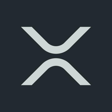 The image displays the XRP cryptocurrency logo, a stylized silver "X" on a dark background. This logo represents the XRP token discussed in the post, which mentions its recent price drop to $1.08 and the author's uncertainty about whether it will continue falling or rebound.
