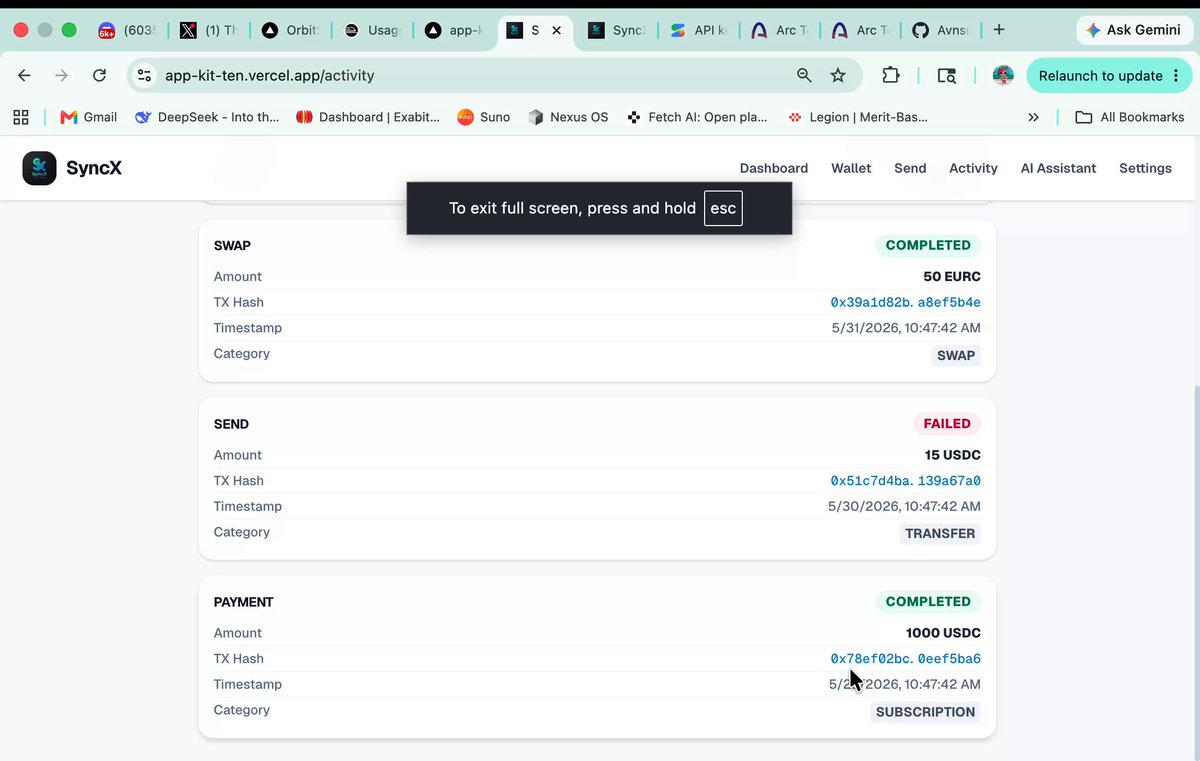 The image features a computer screen displaying a desktop interface, possibly related to an online payment system or financial management tool. The main focus of the screen is the "SyncX" logo located at the top left corner. In the lower right area, there's an error message showing that a transaction has failed and provides more details about what went wrong with a screenshot of the transaction.