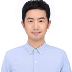 The photo shows a young man with short black hair wearing a light blue button-up shirt, appearing to be a professional ID-style or corporate headshot. The image likely serves as a profile picture for Garrett Jin, the trader highlighted in the accompanying post, which discusses his strategic Bitcoin and Zcash position adjustments returning to profitability.
