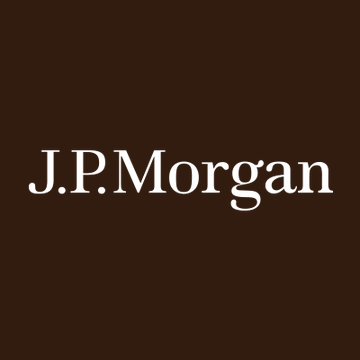The image displays the J.P. Morgan logo in white serif text against a dark brown background. It serves as a visual header for the news that J.P. Morgan has warned that continued delays to the CLARITY Act could pose a threat to crypto markets.
