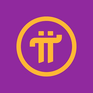 The image displays the Pi Network logo—a stylized gold "π" symbol enclosed in a circular ring—set against a vibrant purple background. This aligns with the post highlighting Pi ($Pi)'s surge to the top of OKX's trending list, surpassing major cryptocurrencies like BTC, ETH, BNB, SOL, and UNI.