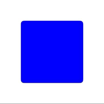 A solid blue square graphic representing Base, the Layer-2 blockchain, serving as a visual symbol for the post comparing Base's ecosystem features against Robinhood.